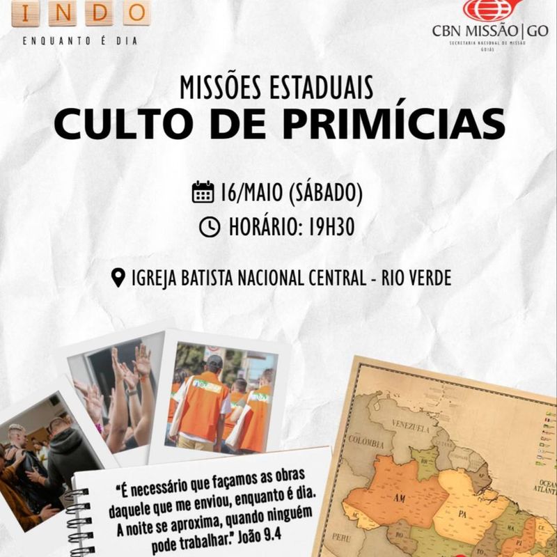Culto de Primícias 2026